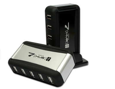立式七口USB HUB集線器 高效擴展，智能辦公好幫手